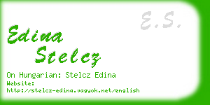 edina stelcz business card